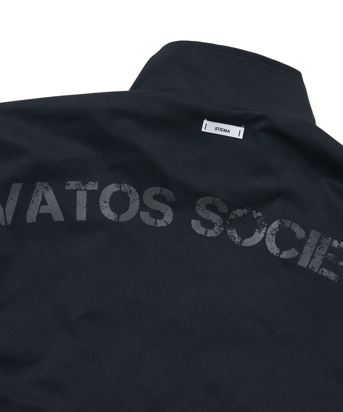 스티그마(STIGMA) S56 OVERSIZED CROP MILITARY JACKET BLACK
