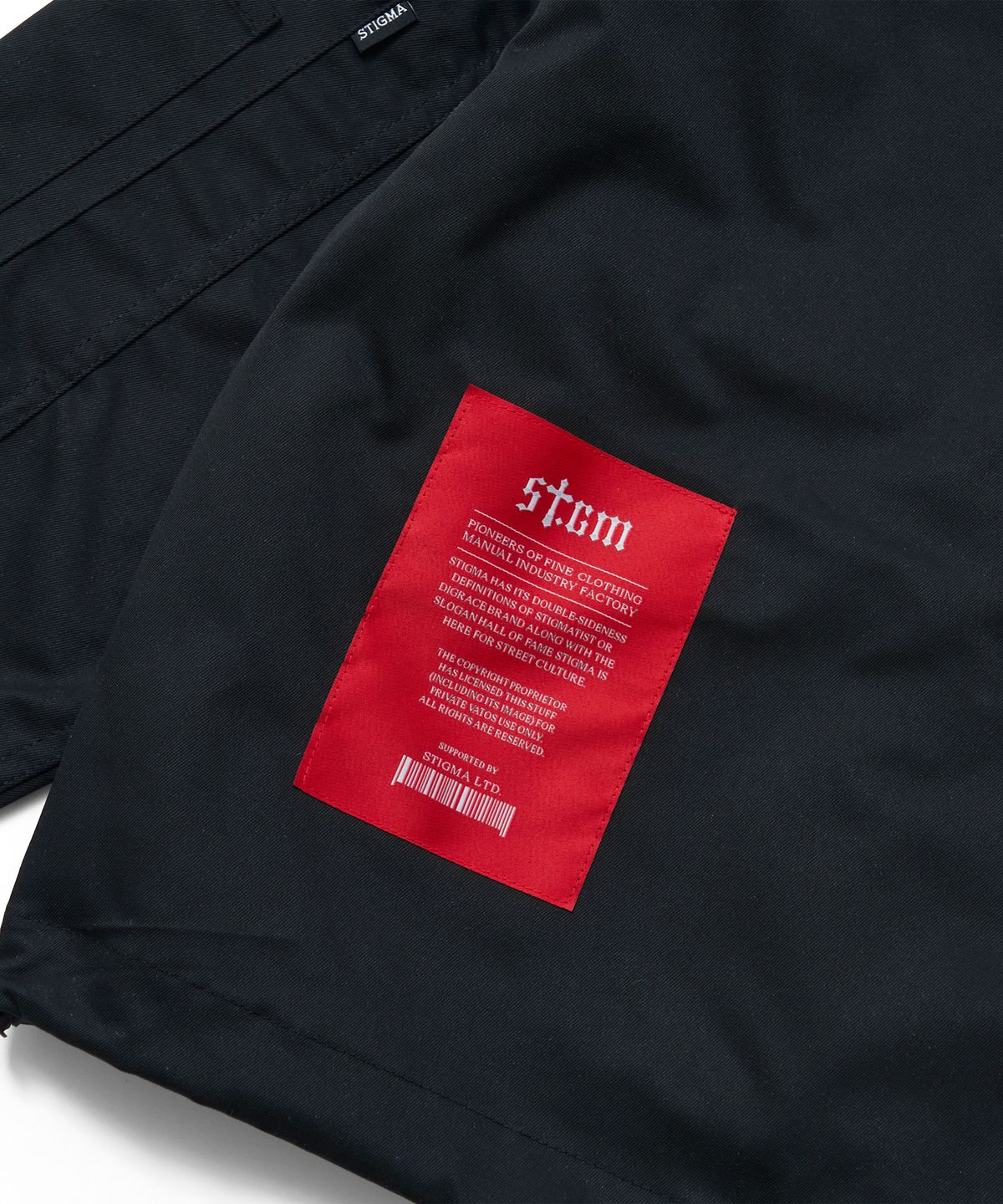 스티그마(STIGMA) S56 OVERSIZED CROP MILITARY JACKET BLACK