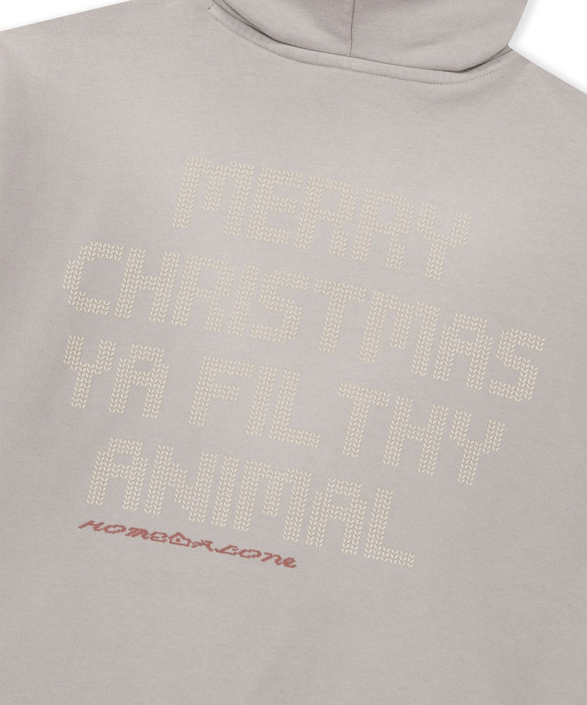 썬러브투어(SUNLOVETOUR) [HOME ALONe] Knit Effect Daybreak Hoodie Grey