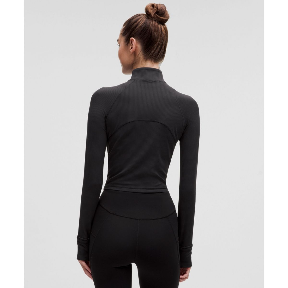 룰루레몬(LULULEMON) 잇츠 Rulu 리브드 크롭 하프집 *업데이트  BLK
