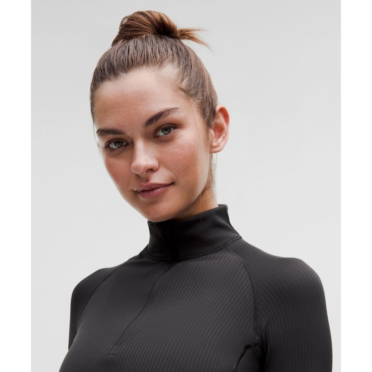 룰루레몬(LULULEMON) 잇츠 Rulu 리브드 크롭 하프집 *업데이트  BLK