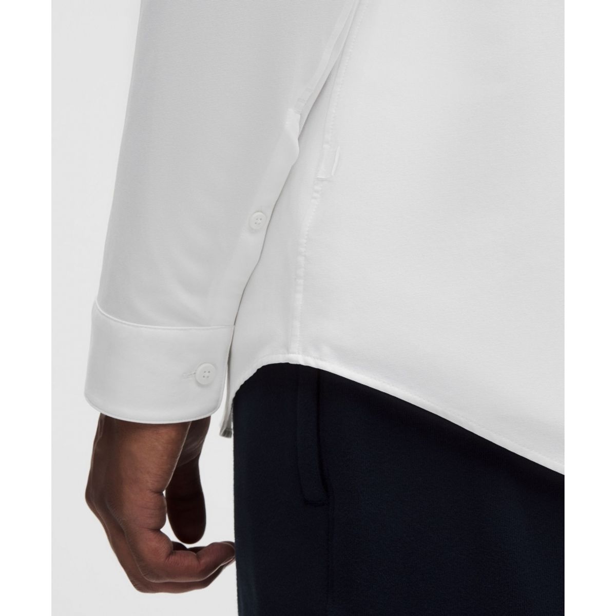 룰루레몬(LULULEMON) 뉴 벤처 슬림 핏 롱슬리브 셔츠  WHT