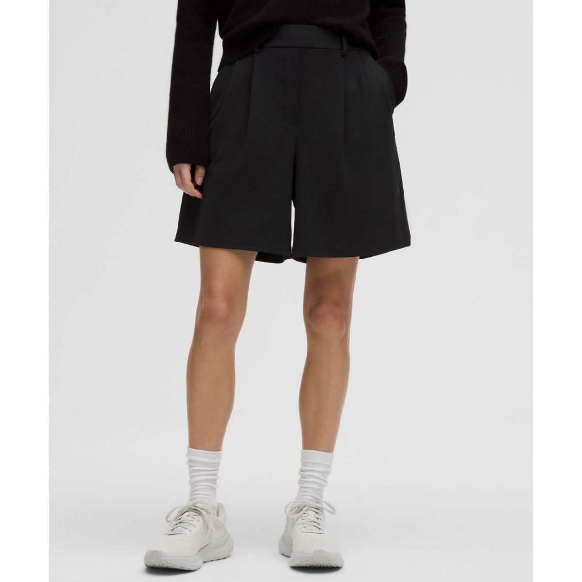 룰루레몬(LULULEMON) 데이드리프트 플리티드 하이라이즈 쇼츠 7inch  BLK