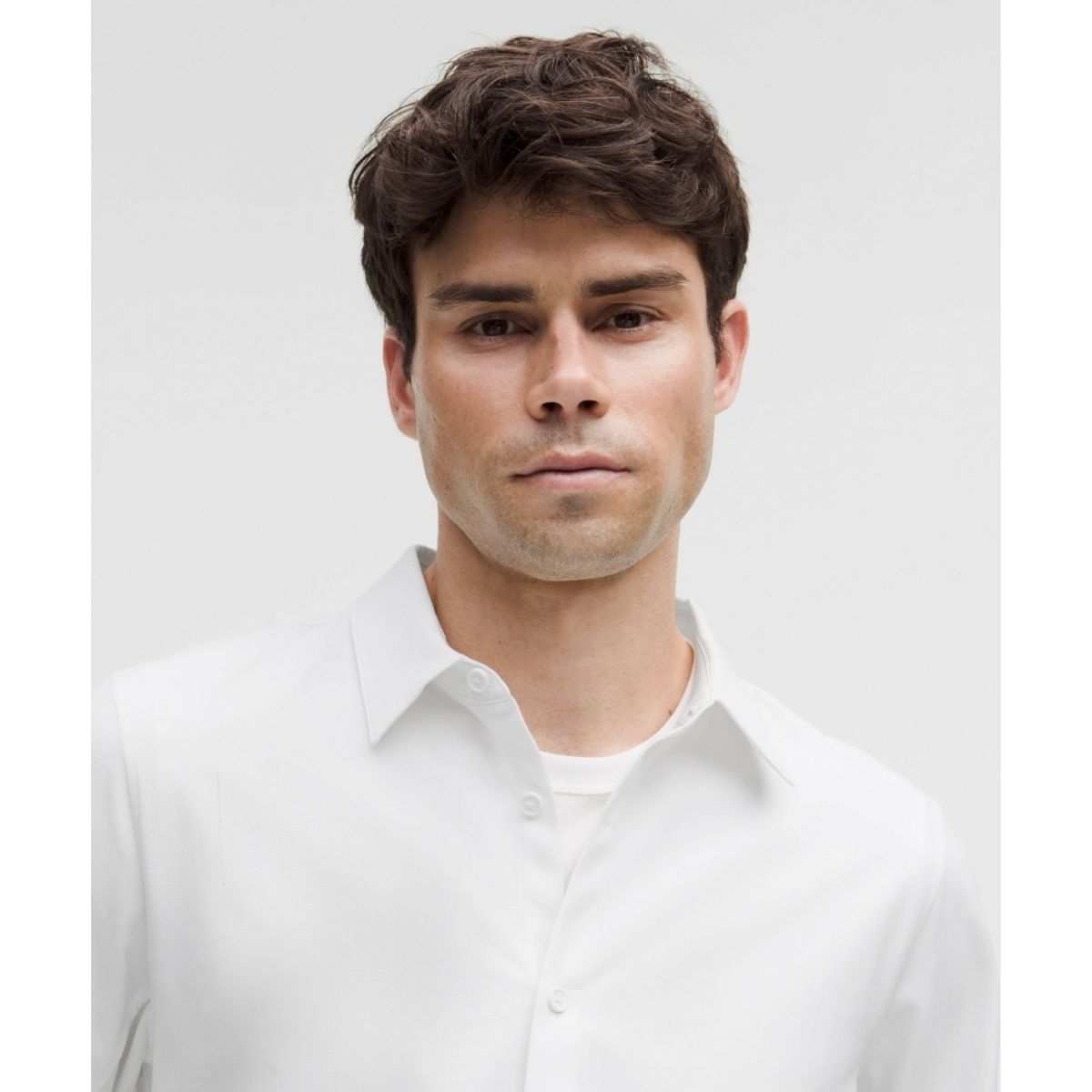 룰루레몬(LULULEMON) 뉴 벤처 롱슬리브 셔츠 *업데이트 슬림 핏  WHT