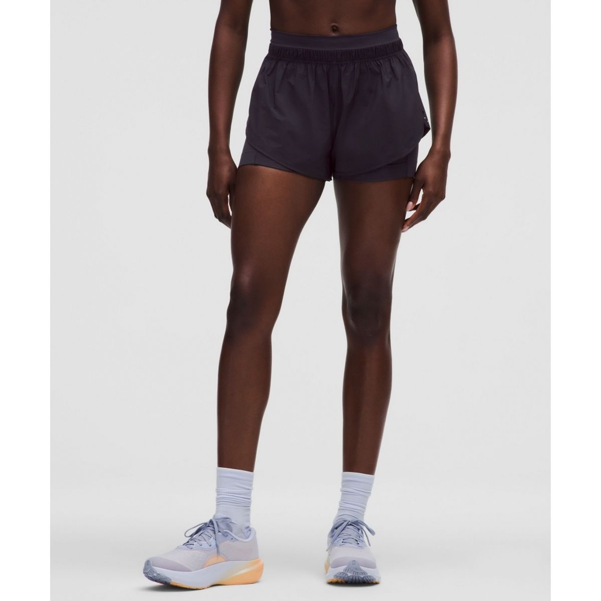 룰루레몬(LULULEMON) 트랜스루센트 투인원 하이라이즈 쇼츠 3inch  NIGH