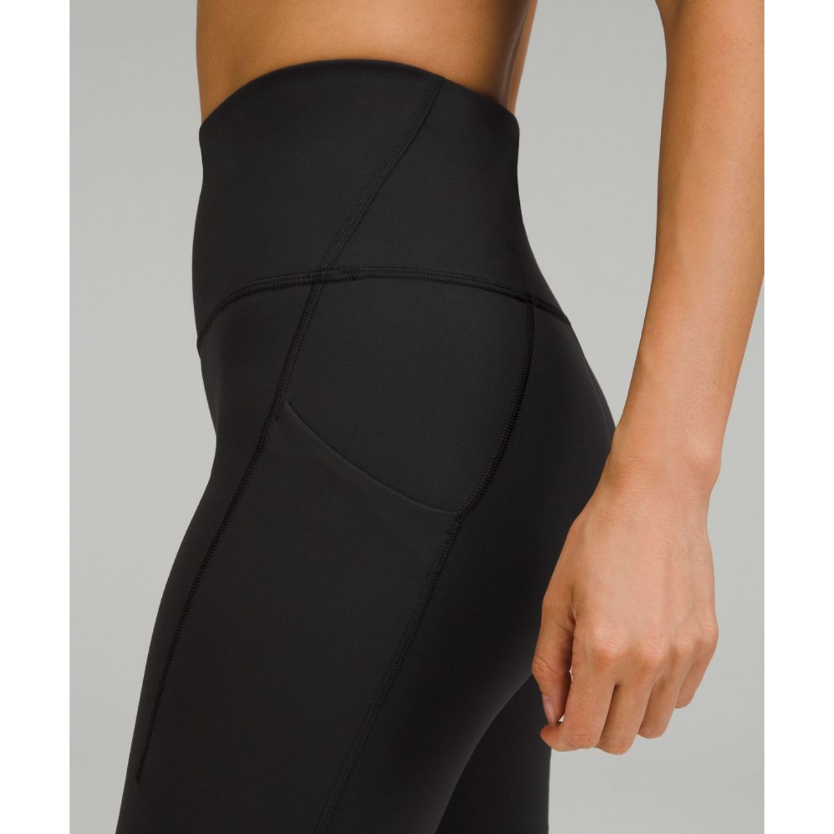 룰루레몬(LULULEMON) 원더 트레인 하이라이즈 타이츠 위드 포켓 24inch *아시아 핏  BLK