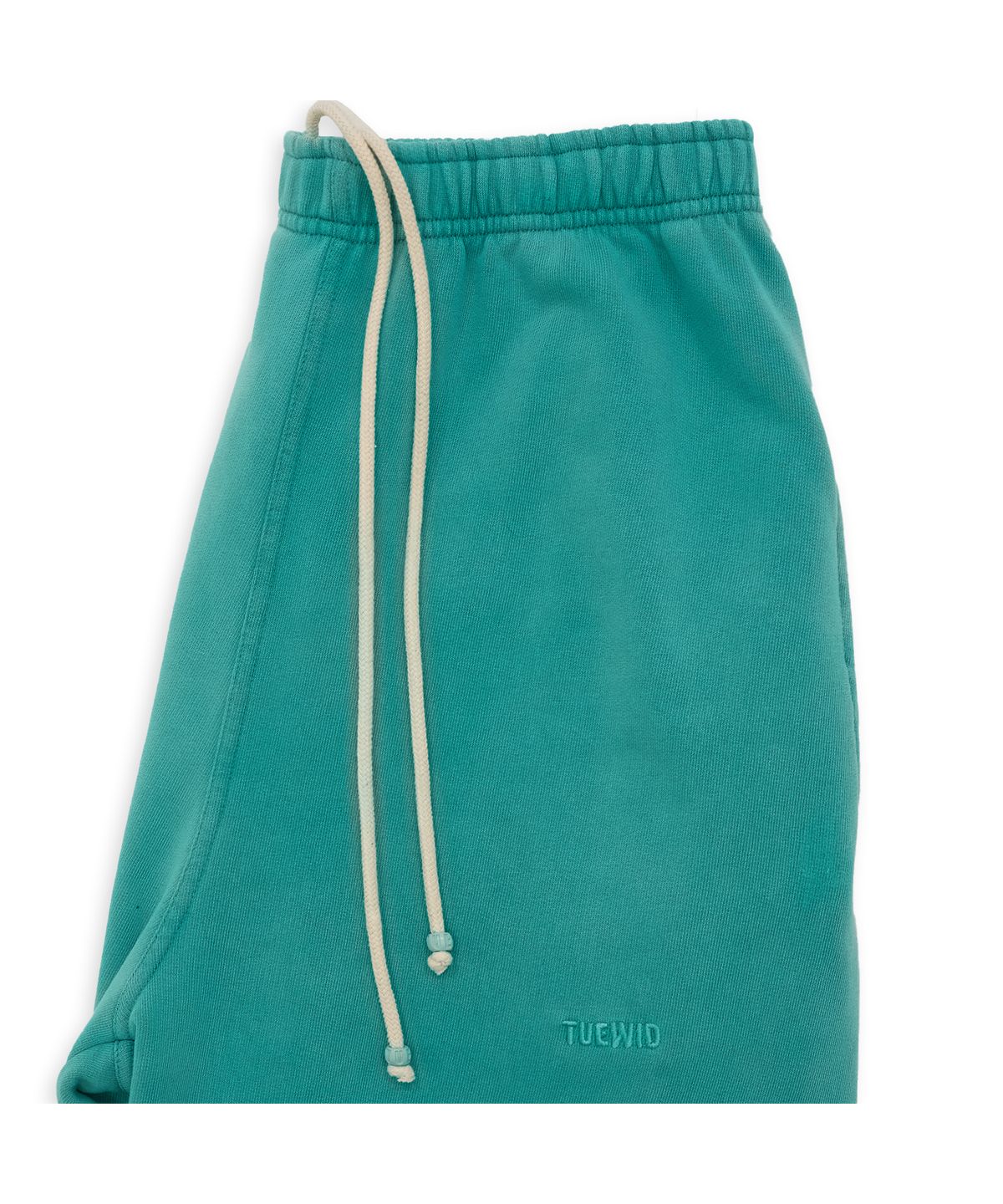투위드(TUEWID) tuewid classic embroidery set up pants in turquoise