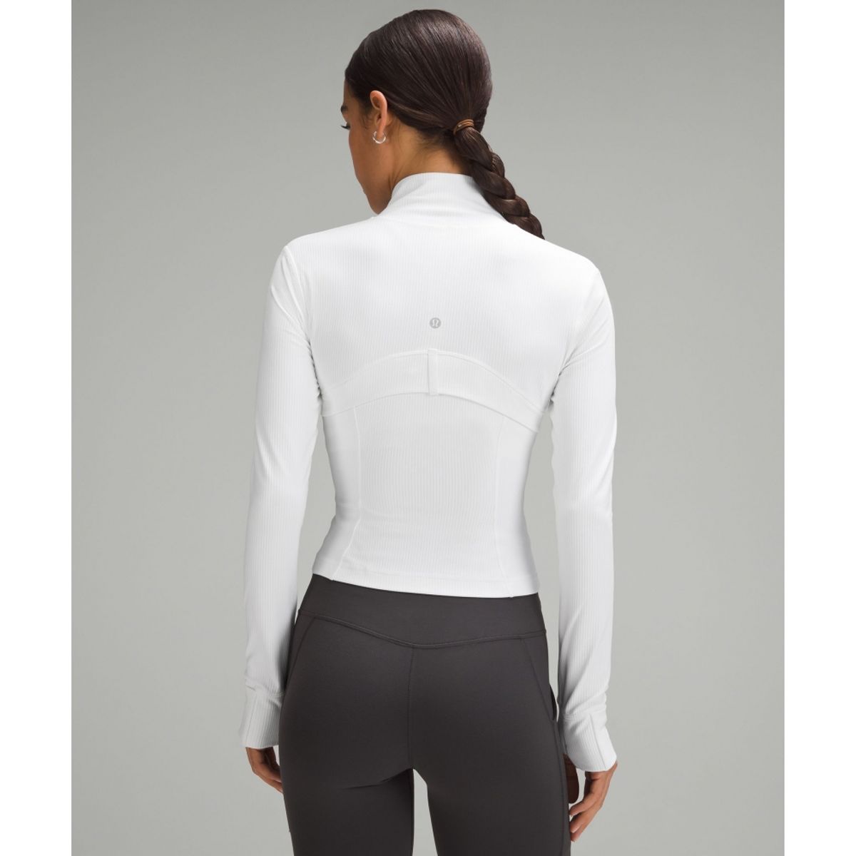 룰루레몬(LULULEMON) 디파인 크롭 재킷 *리브드 Nulu  WHT