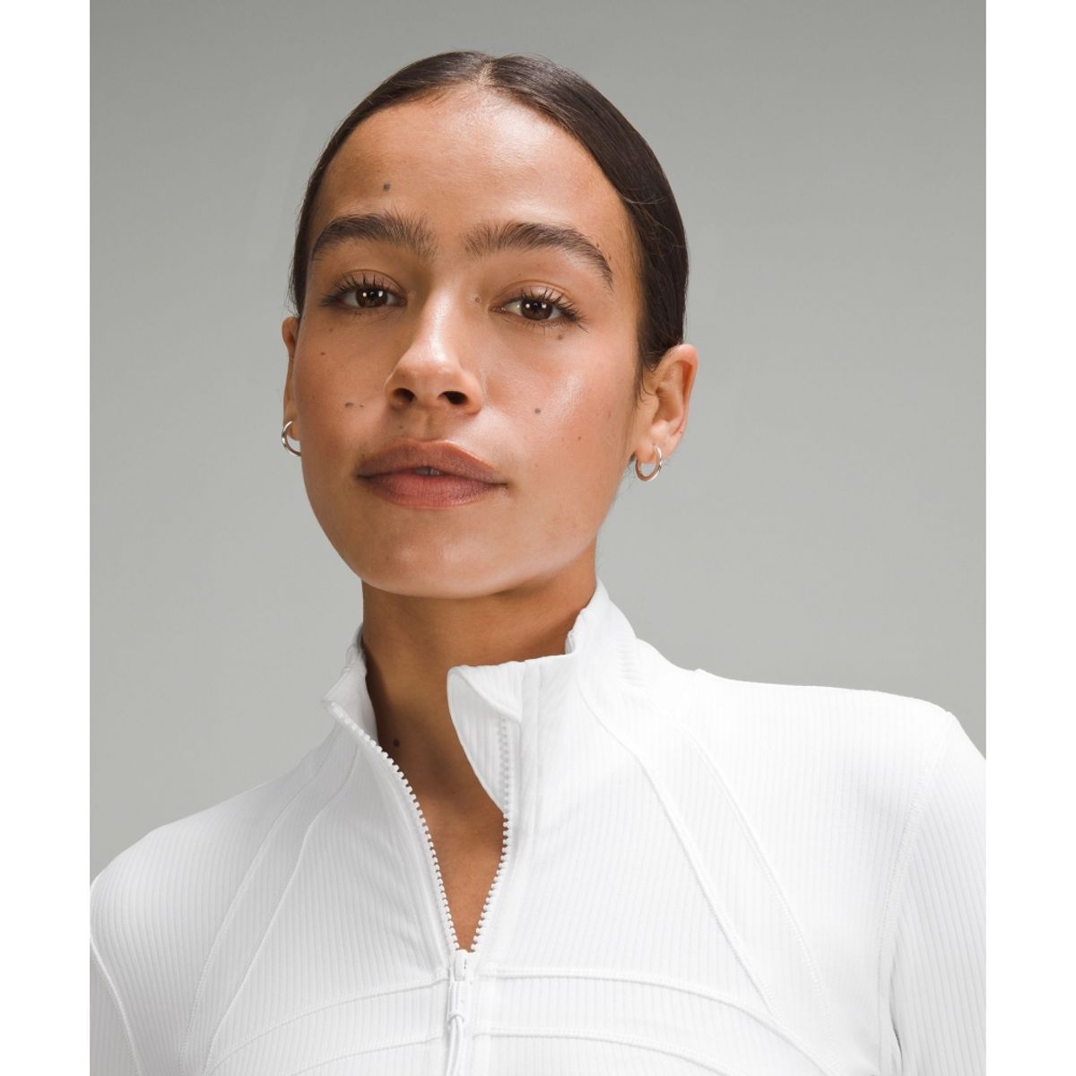 룰루레몬(LULULEMON) 디파인 크롭 재킷 *리브드 Nulu  WHT