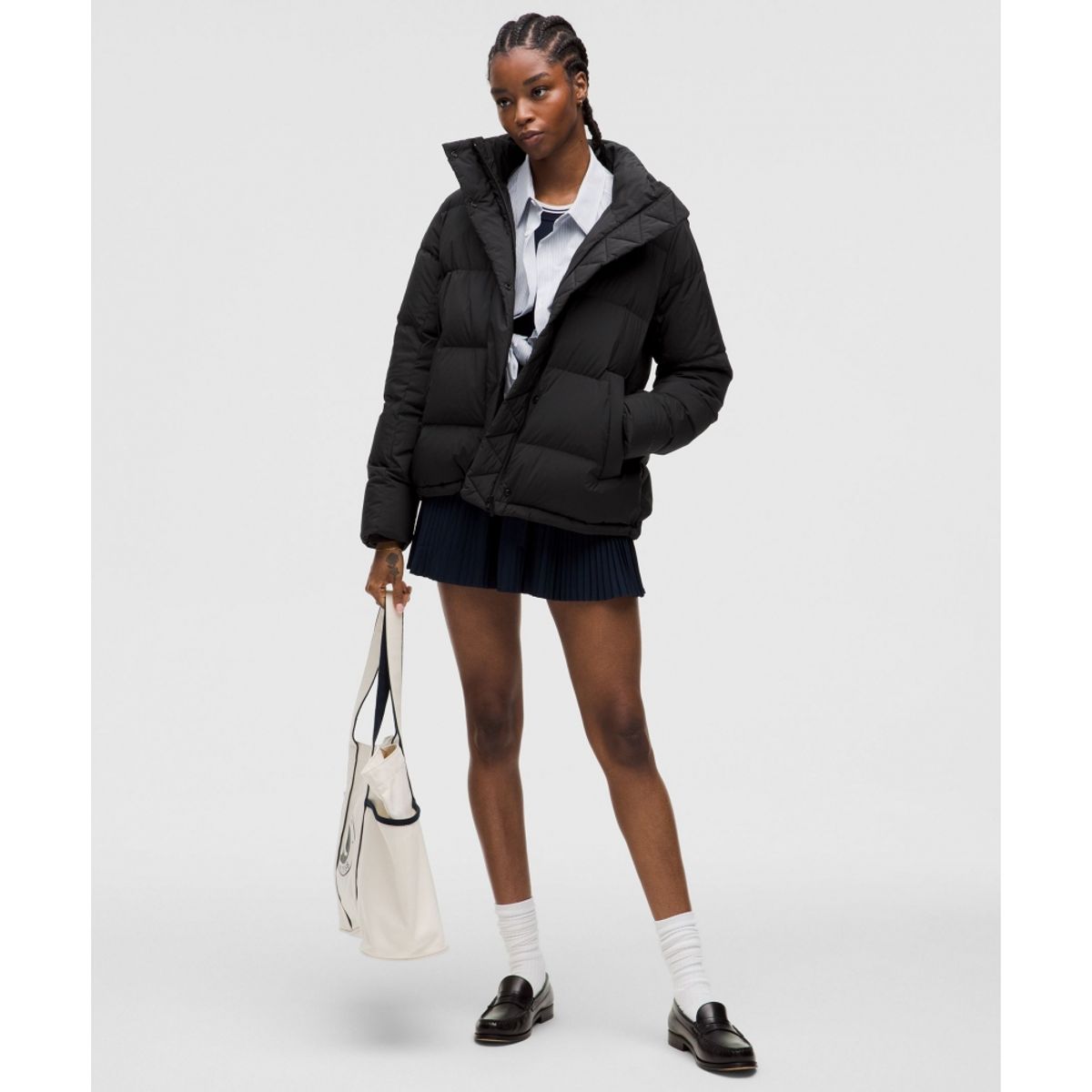 룰루레몬(LULULEMON) 원더 퍼프 600 다운 필 재킷  BLK