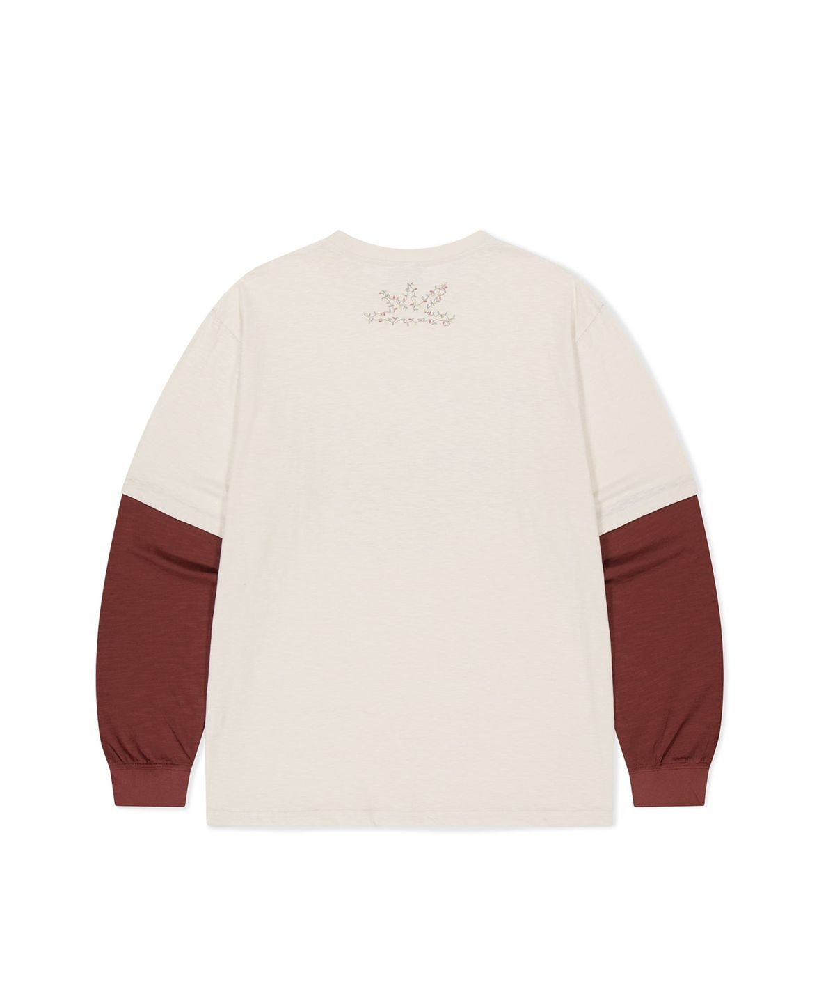 썬러브투어(SUNLOVETOUR) [HOME ALONe] Layered LS Tee Ivory