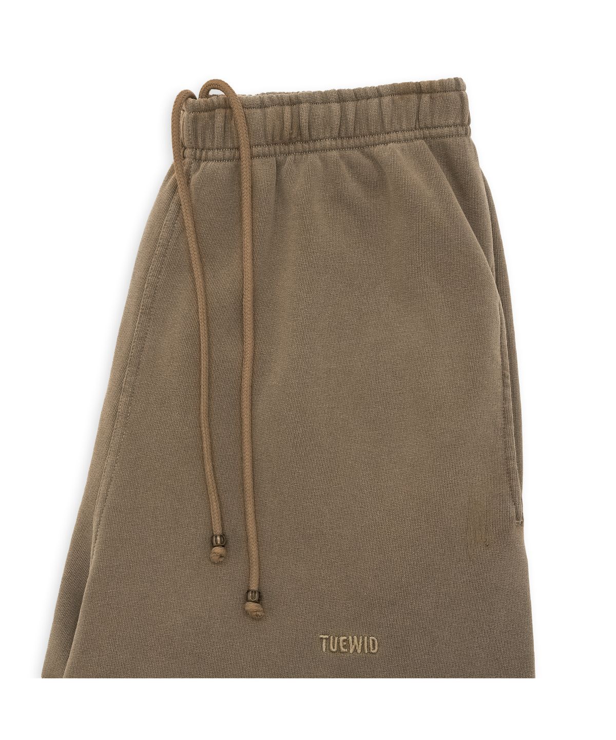 투위드(TUEWID) tuewid classic embroidery set up pants in umber