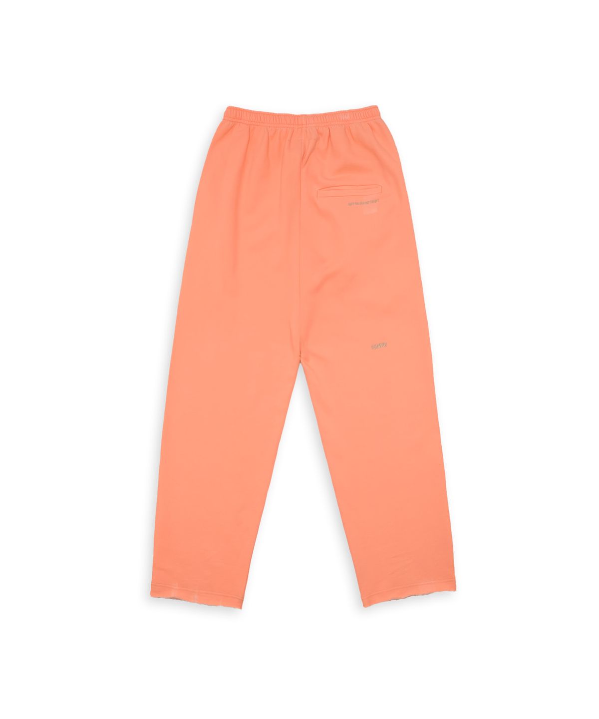 투위드(TUEWID) Tuewid classic embroidery raw edge fit pants in soda