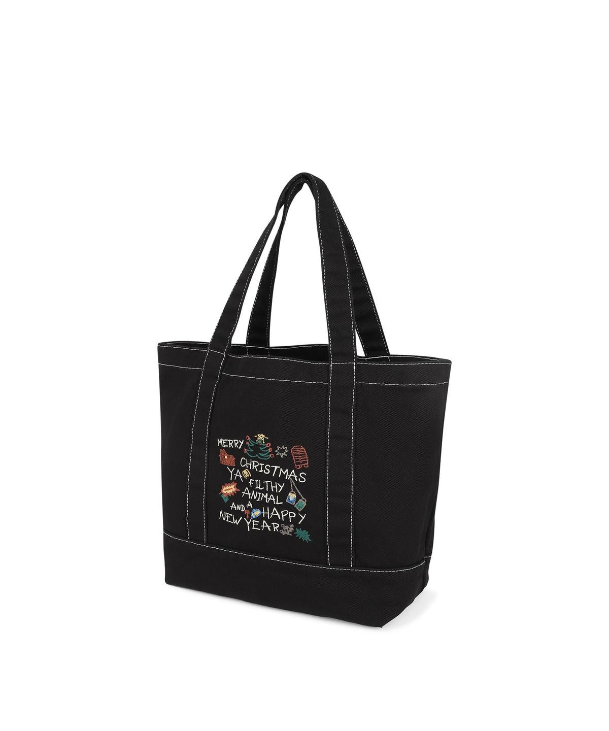 썬러브투어(SUNLOVETOUR) [HOME ALONe] Doodle Tote Black