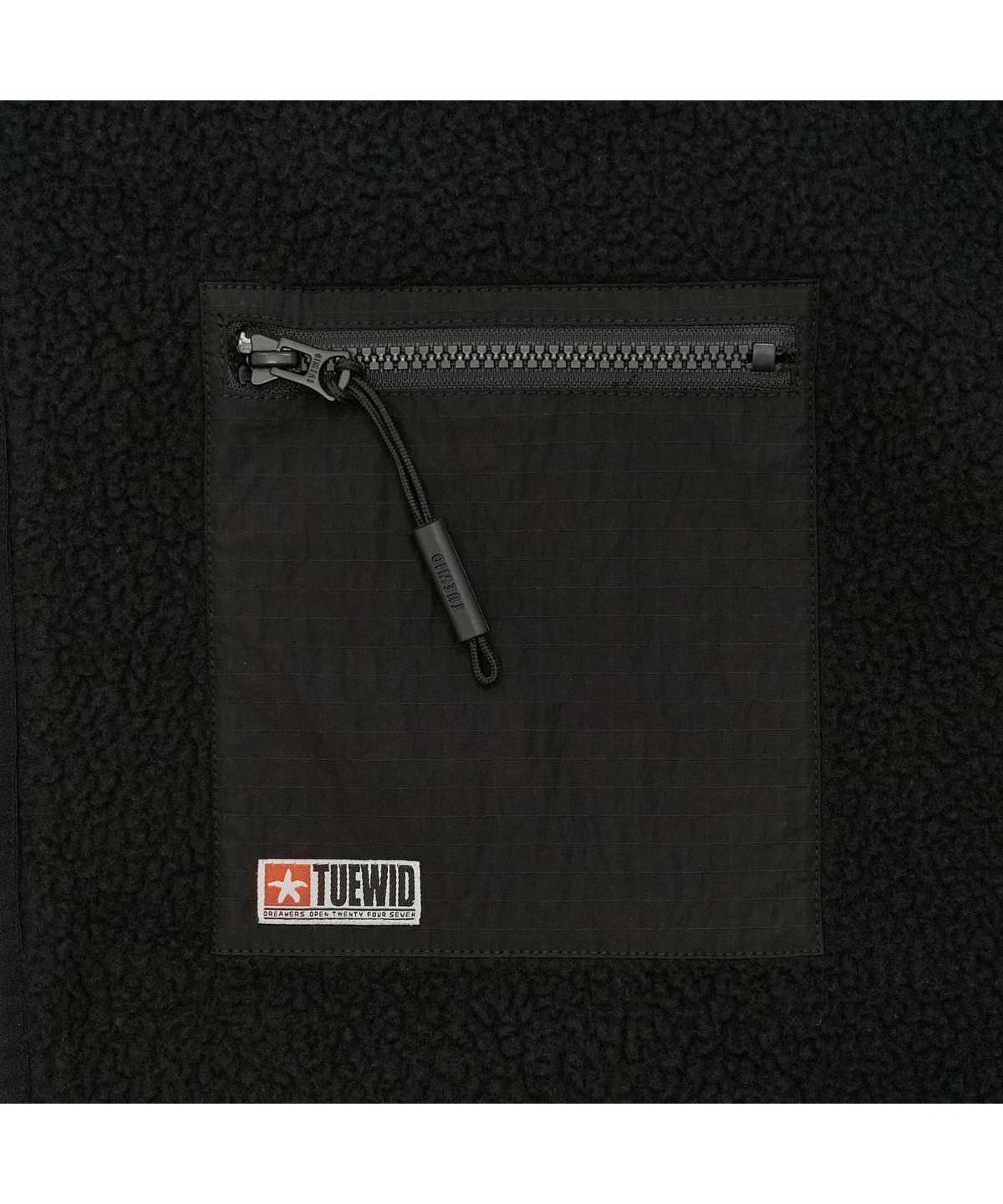 투위드(TUEWID) Tuewid city fleece set up jacket in carbon black