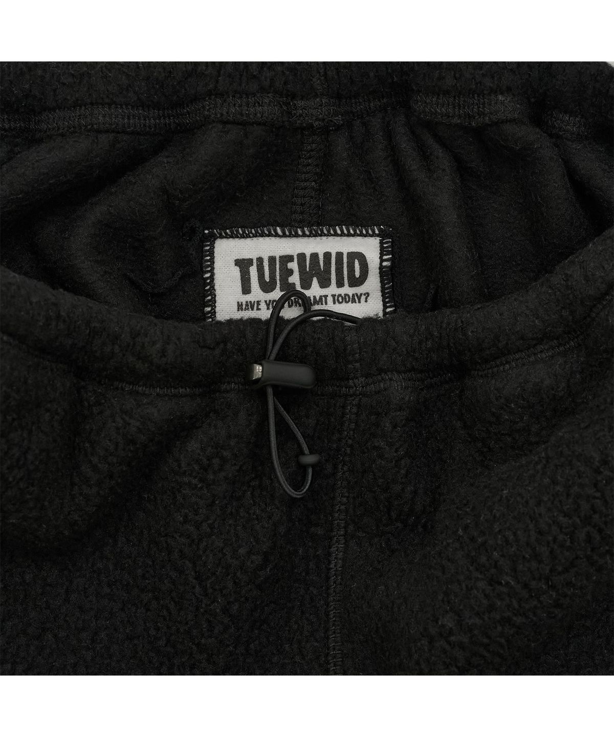 투위드(TUEWID) Tuewid city fleece set up pants in carbon black