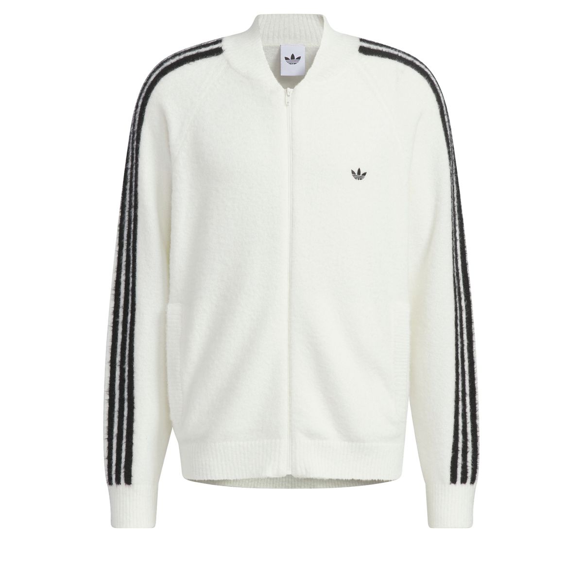 아디다스(ADIDAS) 니트 슈퍼스타 트랙탑 - 화이트 / KD9397