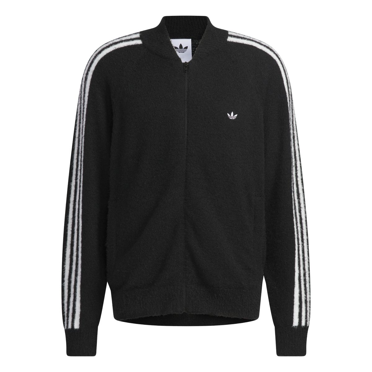아디다스(ADIDAS) 니트 슈퍼스타 트랙탑 - 블랙 / KD9395