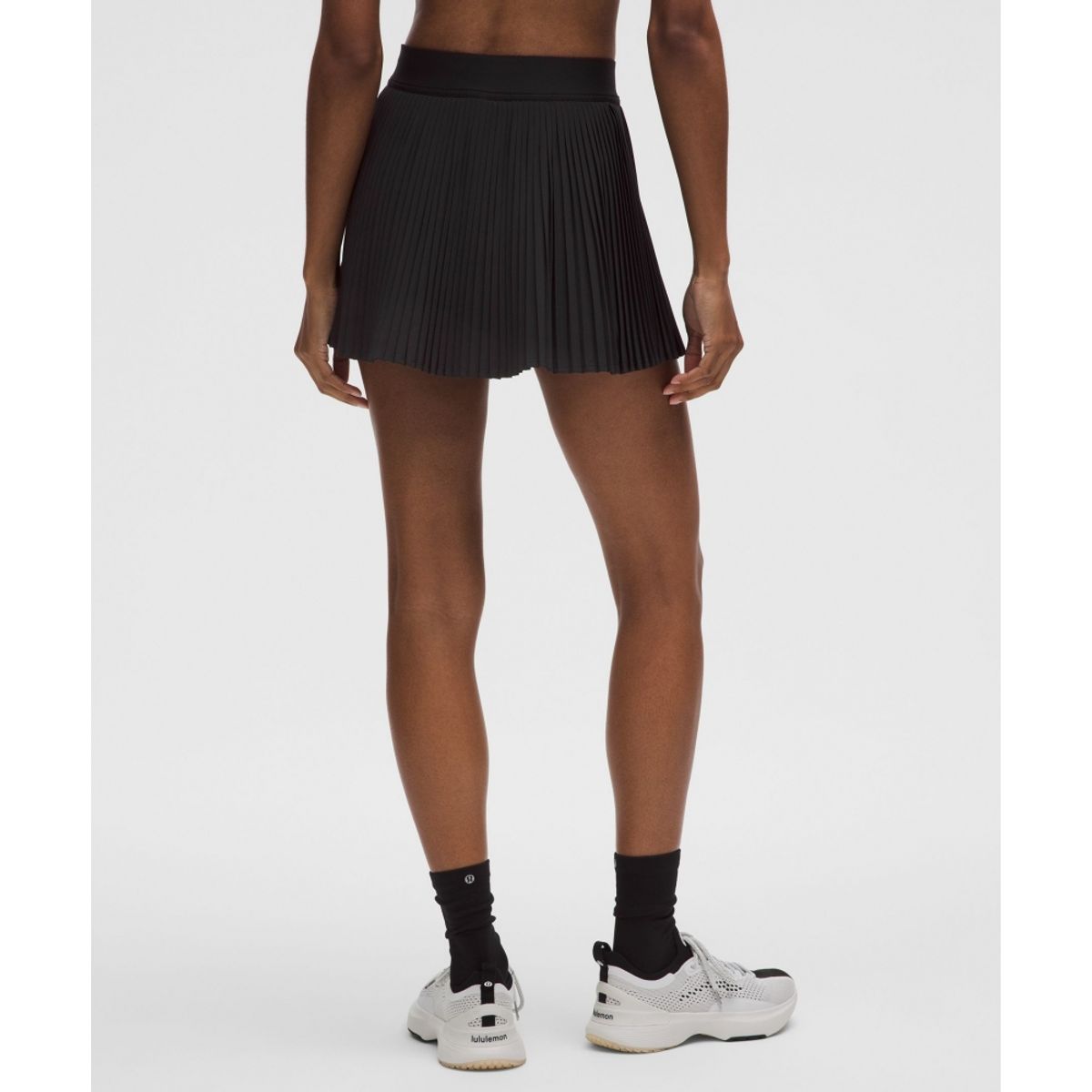 룰루레몬(LULULEMON) 리플리트 하이라이즈 플리티드 테니스 스커트  BLK