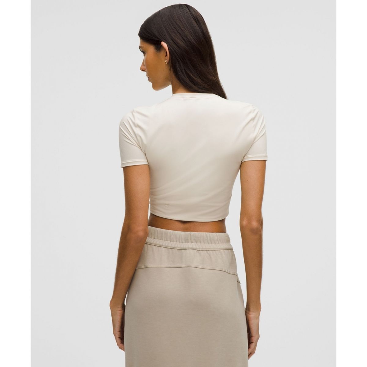 룰루레몬(LULULEMON) 원더모스트 Ultra Soft Nulu 크루넥 크롭 티셔츠  LTIV