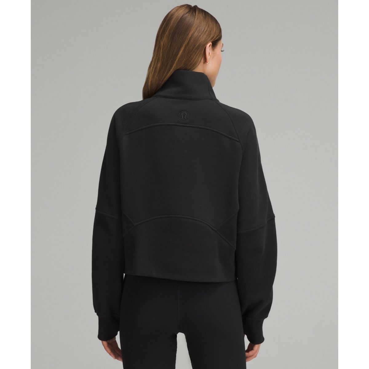 룰루레몬(LULULEMON) 스쿠바 오버사이즈드 퍼넬넥 하프집  BLK