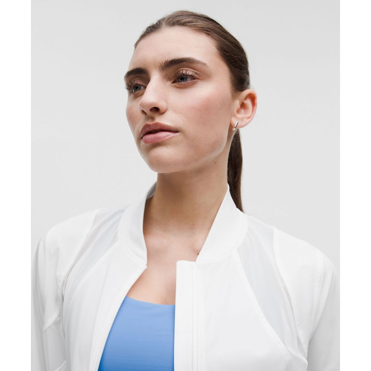 룰루레몬(LULULEMON) 메쉬 벤틸레이티드 테니스 재킷  WHT