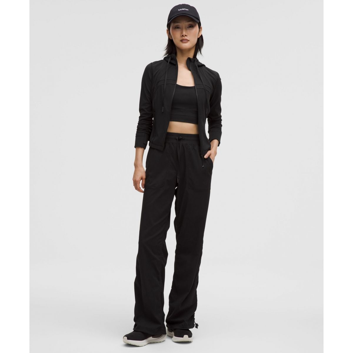 룰루레몬(LULULEMON) 디파인 크롭 후드 재킷 *Nulu  BLK