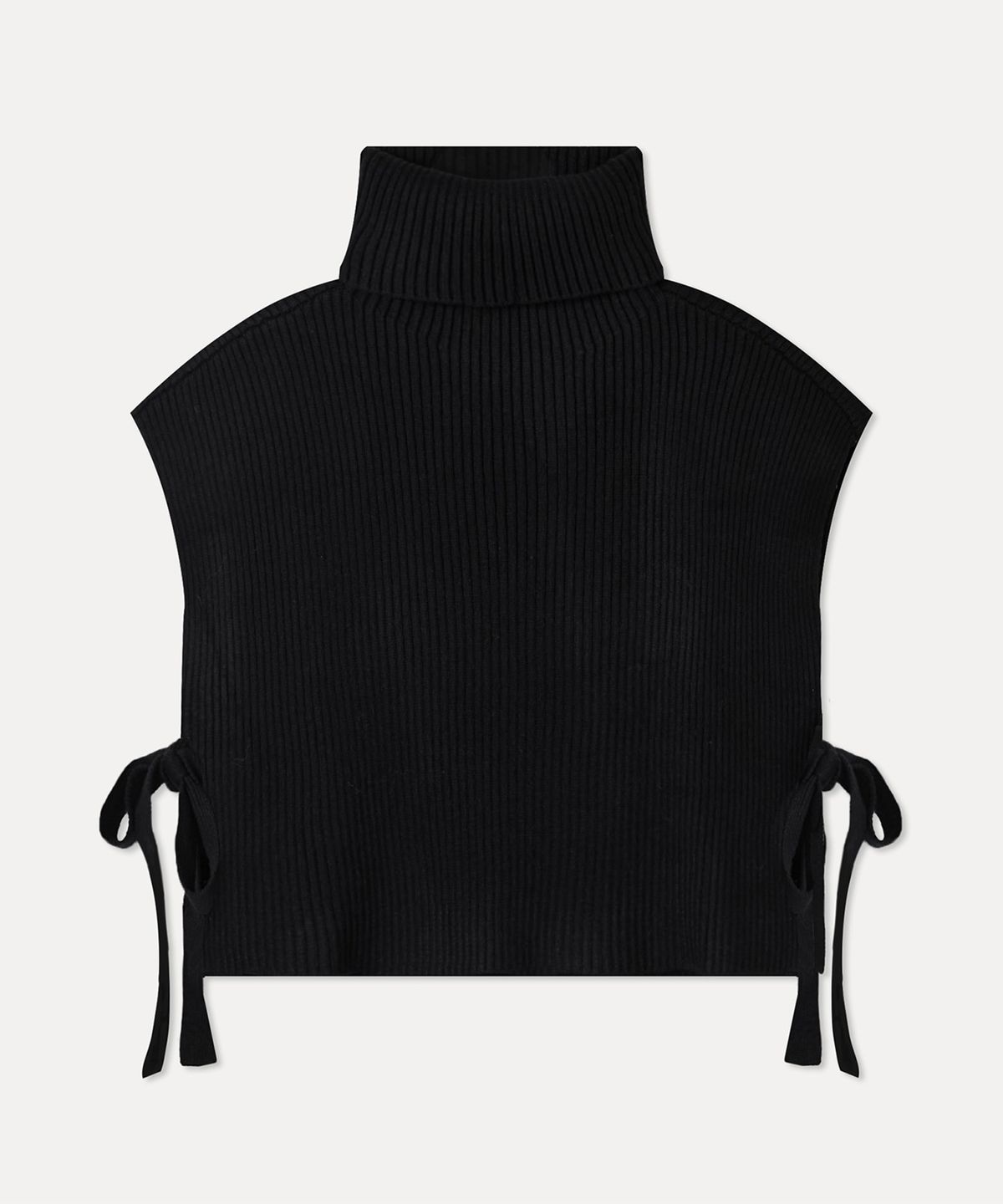 미쏘(MIXXO) 하이넥 케이프 베스트_MIWVKG131T