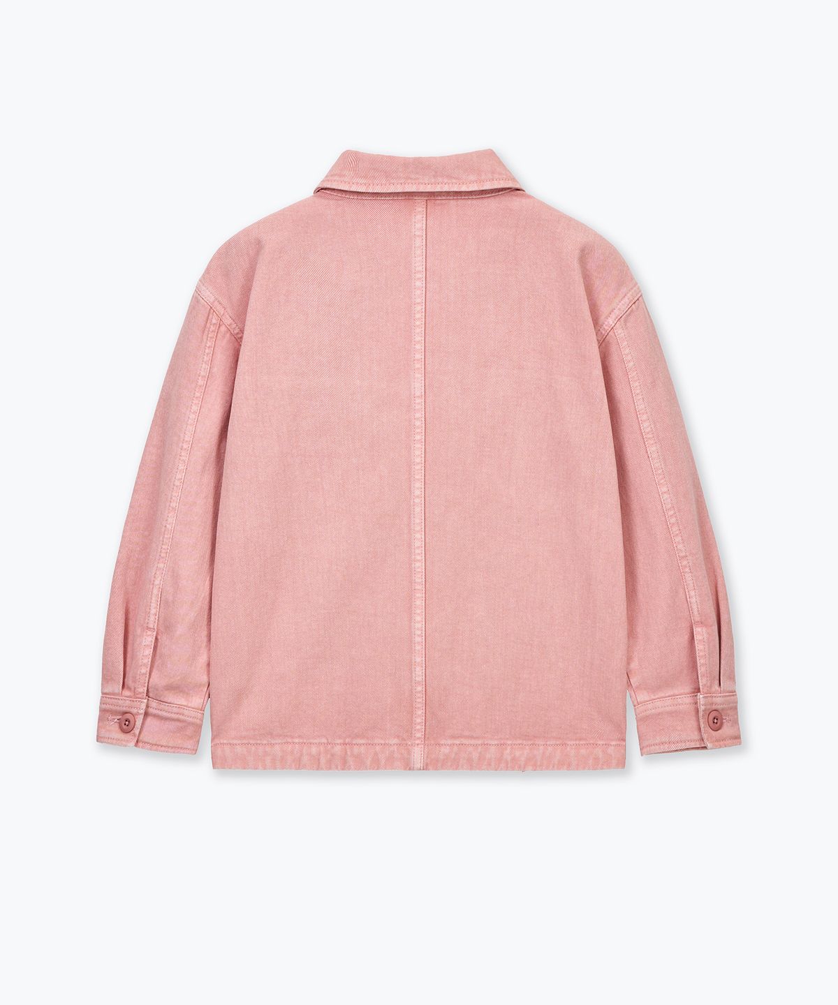 무신사 스탠다드 키즈(MUSINSA STANDARD KIDS) 피그먼트 데님 초어 재킷 [코랄]