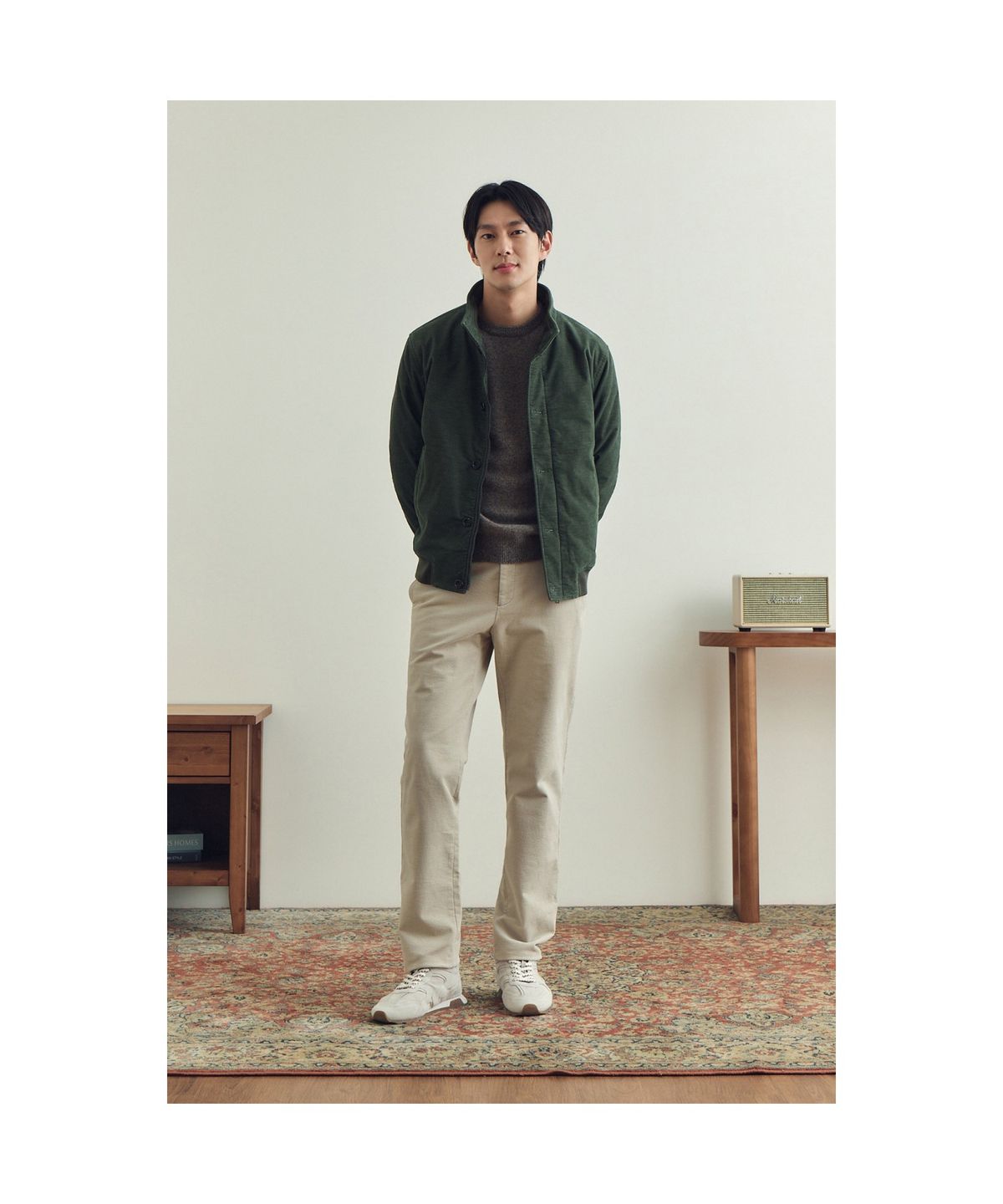브렌우드(BRENTWOOD) 변형 몰스킨 솔리드 기모 팬츠  BRPAW25611IVX