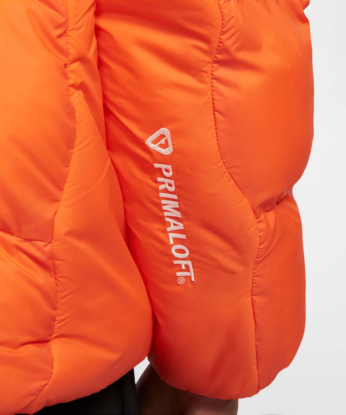 나이키(NIKE) ACG 루나 레이크 패딩 PrimaLoft® 써마 핏 ADV 루즈 후드 재킷 M - 세이프티 오렌지:서밋 화이트 / FV8911-819