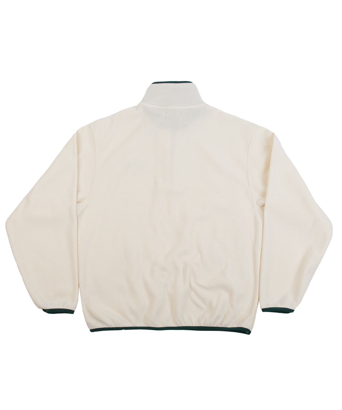 세러데이 레저 클럽(SATURDAY LEISURE CLUB) Leisure Terry Fleece Half Zip-Up Sweater(Unisex) - Ivory & British Racing Green