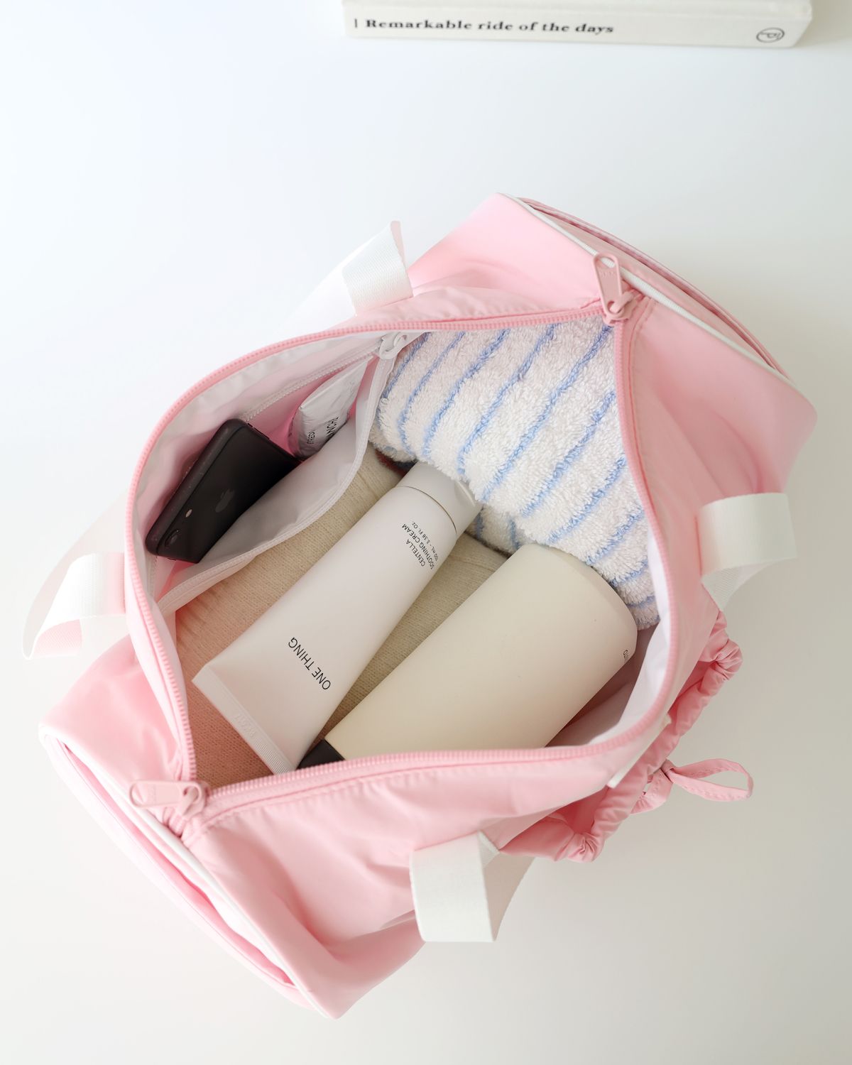 프로젝트 1907(PROJECT1907) [PLASTIC] Duffle Bag (Baby Pink)