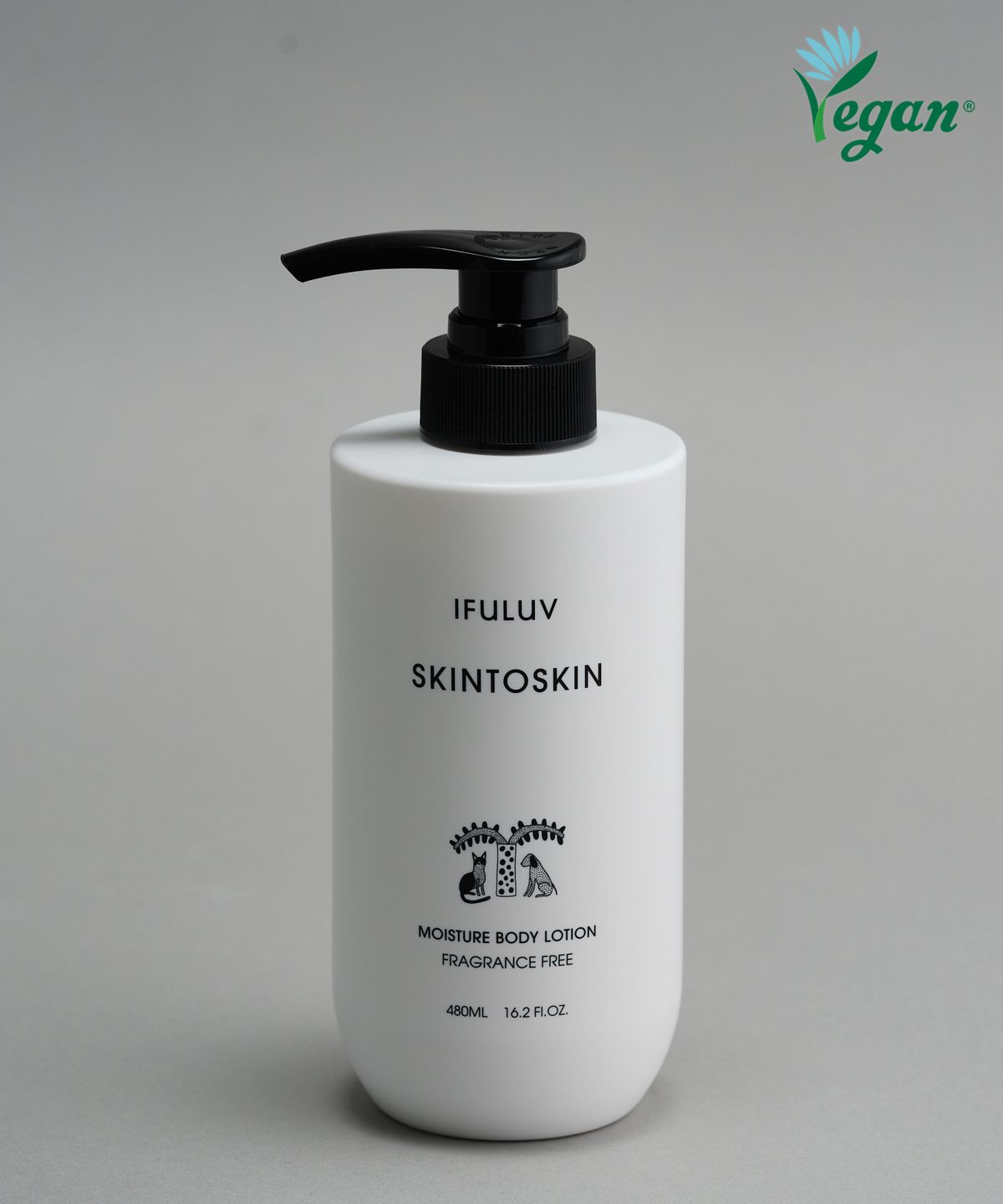 이퓨럽(IFULUV) 스킨투스킨 모이스쳐 저자극 무향 보습 바디로션 480ml