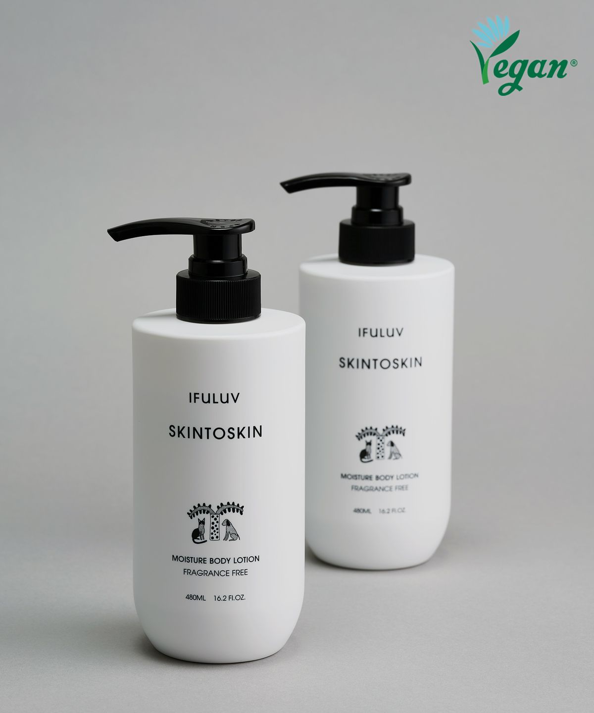 이퓨럽(IFULUV) [2pack]스킨투스킨 모이스쳐 순한 바디로션 대용량 저자극 480ml+480ml