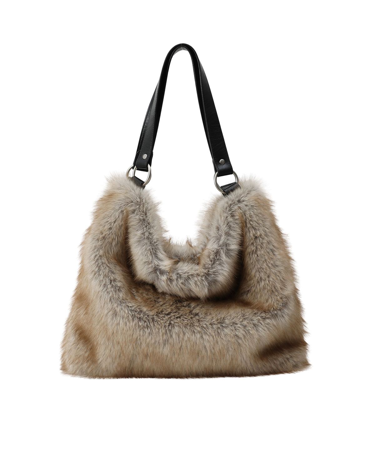 샌드뮤지엄(SAND MUSEUM) FLAP HOBO BAG [Fur Brown]