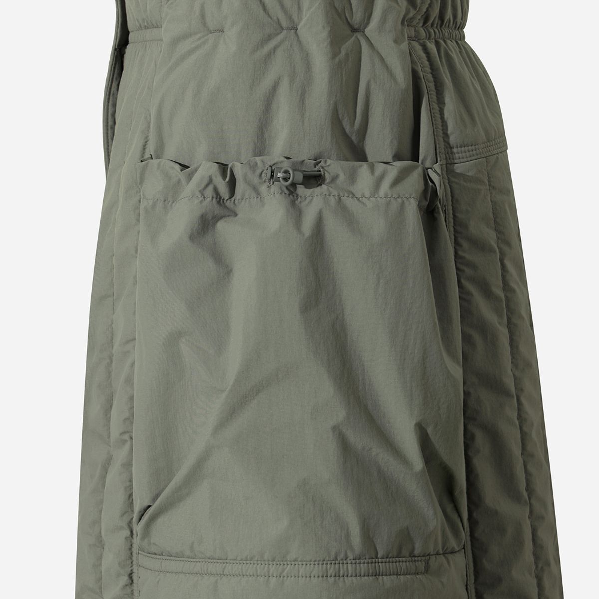 디오디(DOD) 여성) 에어로겔 패딩 스커트(L.CHARCOAL GREY)