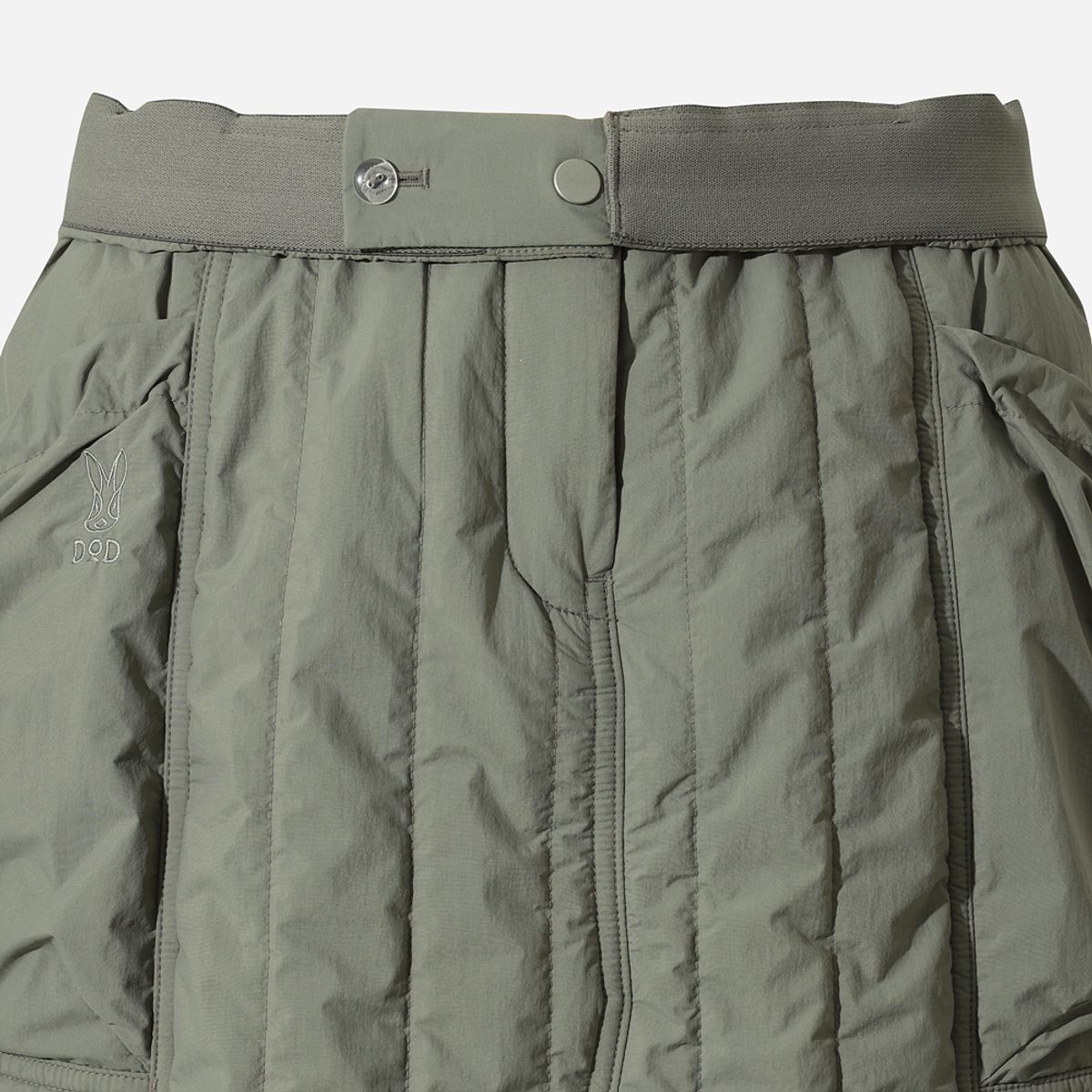 디오디(DOD) 여성) 에어로겔 패딩 스커트(L.CHARCOAL GREY)
