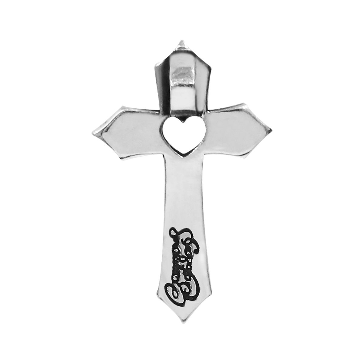 어나니머스아티즌(ANONYMOUS ARTISAN) Oldschool Heart Cross Pendant