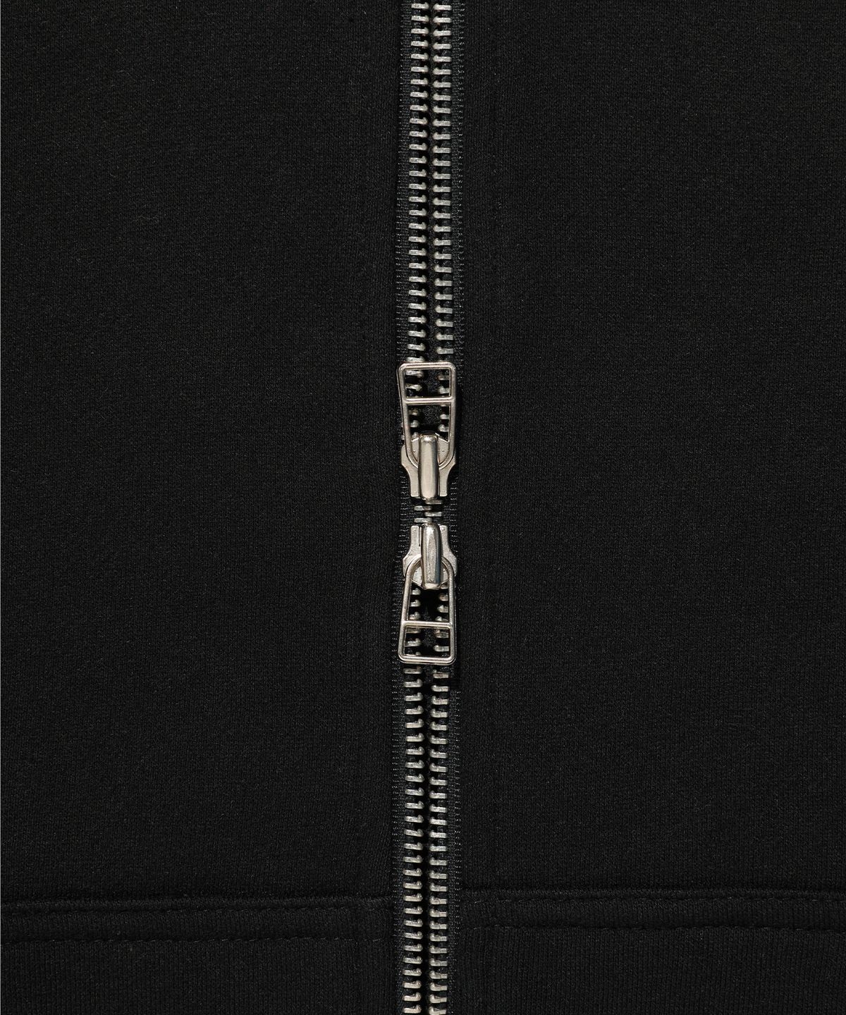 에이카화이트(AECA) AECA ARCH FELT BRUSHED ZIP UP HOODIE-BLACK