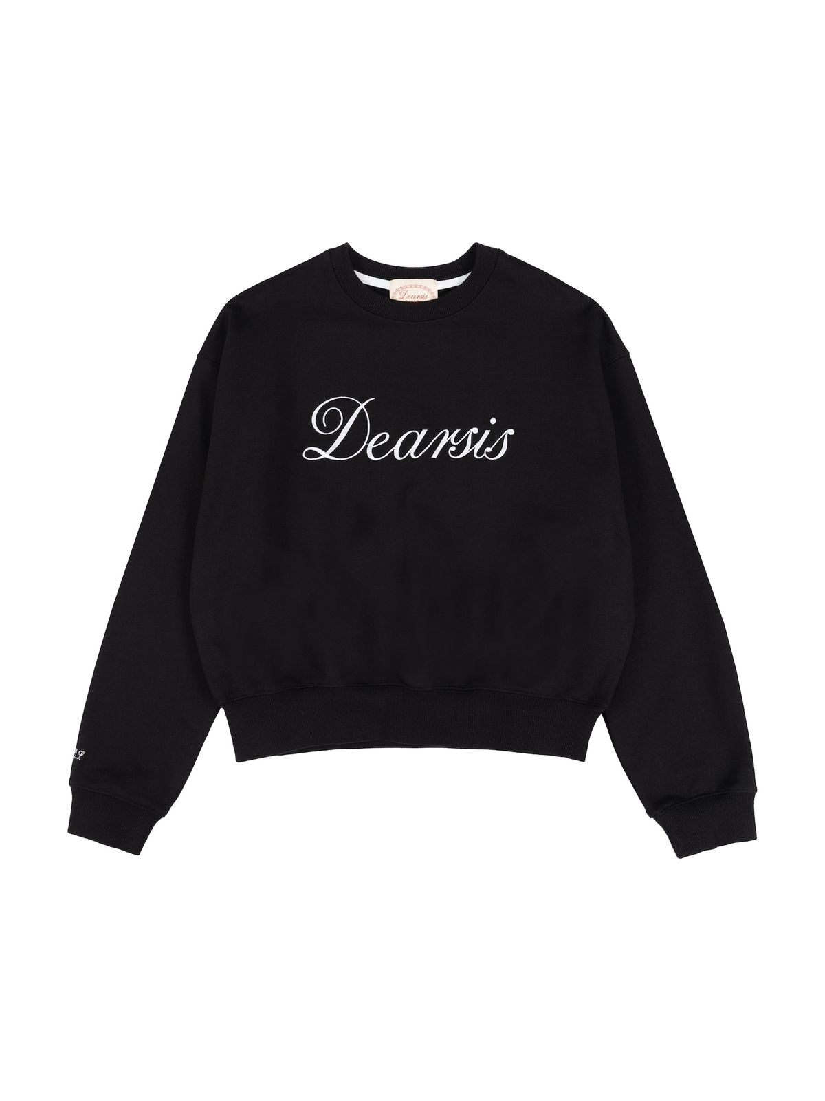 디어시스(Dearsis) Basic Logo Sweatshirt (Black)
