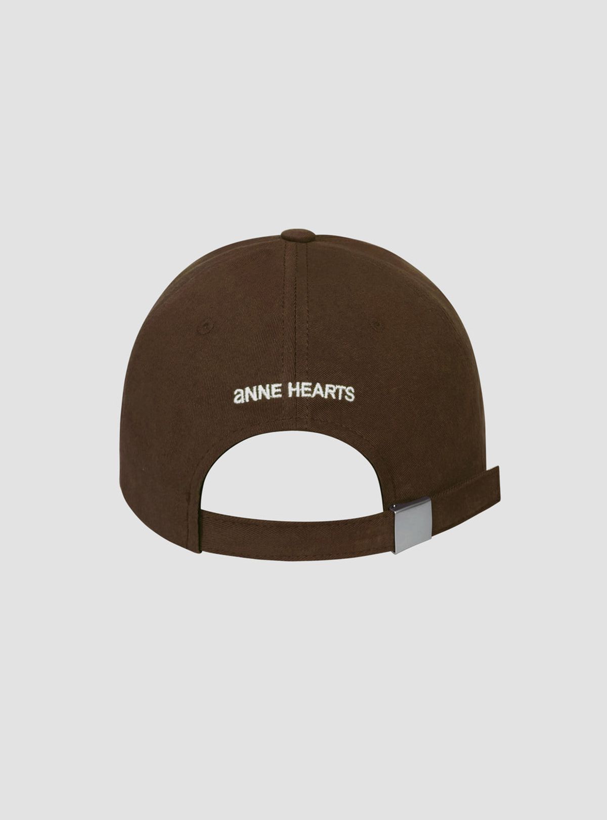 앤하츠(ANNEHEARTS) Classic Signature Logo Cap Dark brown
