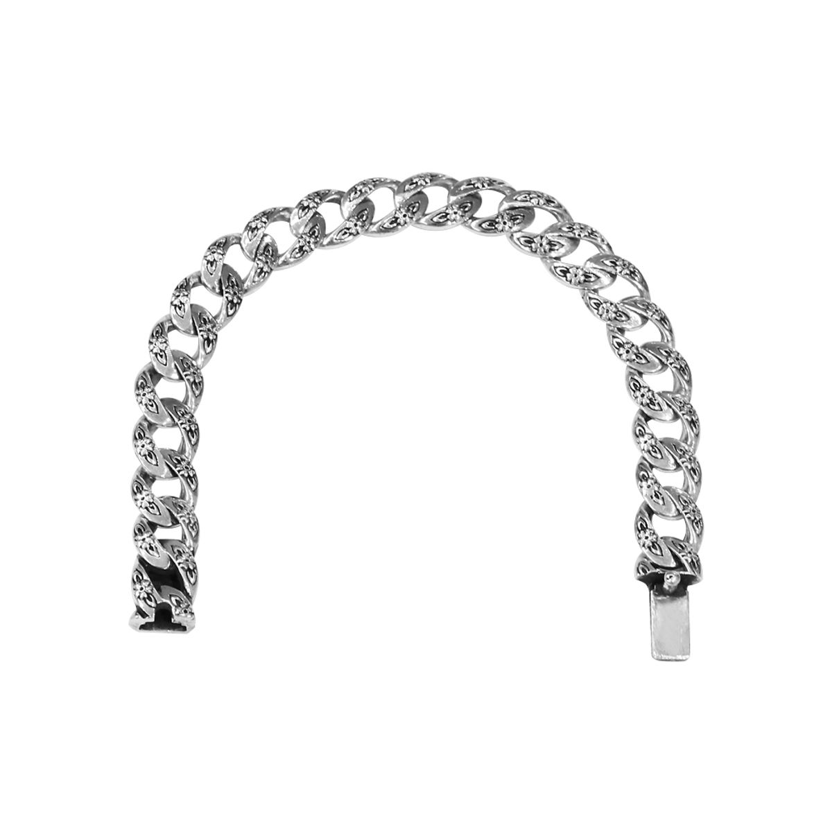 어나니머스아티즌(ANONYMOUS ARTISAN) Oldschool Flower Cuban Link Bracelet