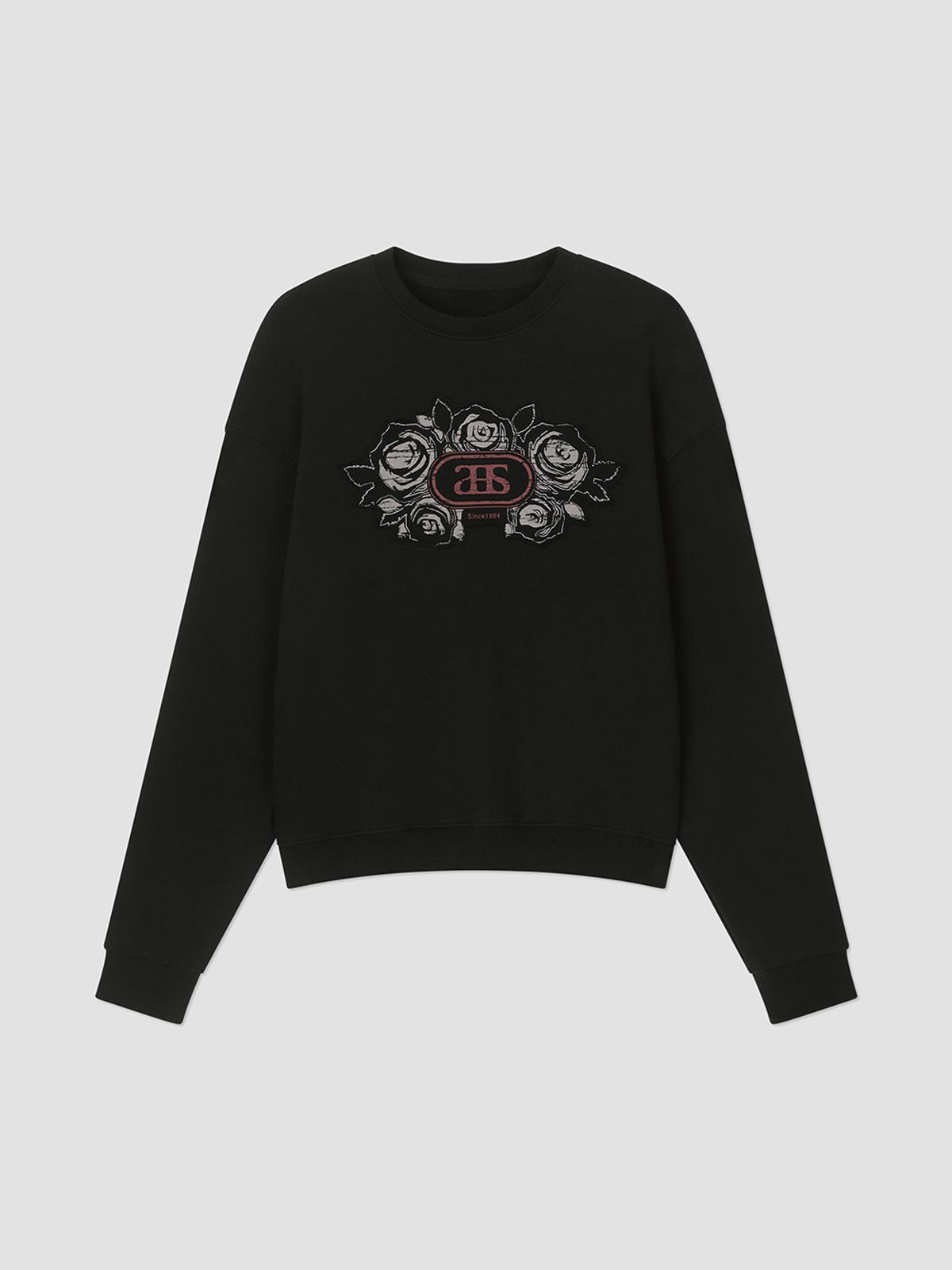 앤하츠(ANNEHEARTS) Blooming Sweatshirt Black