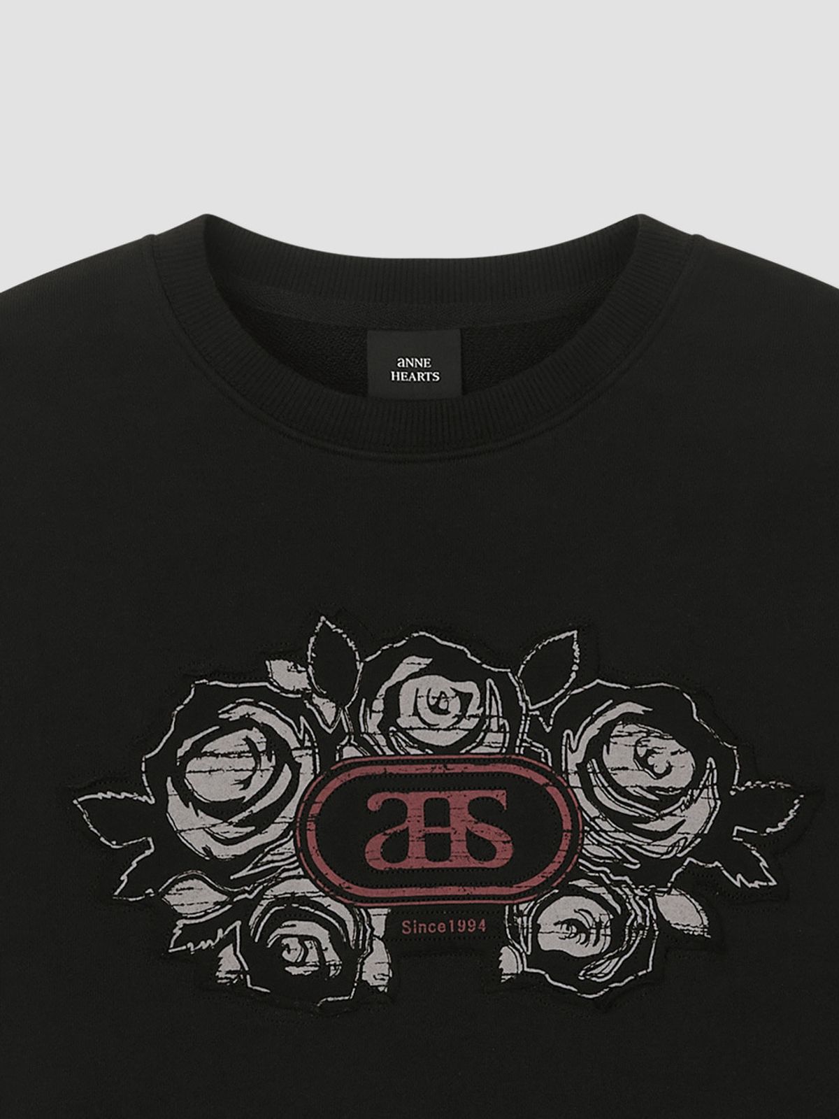 앤하츠(ANNEHEARTS) Blooming Sweatshirt Black