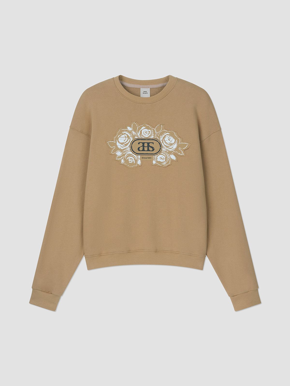 앤하츠(ANNEHEARTS) Blooming Sweatshirt Camel