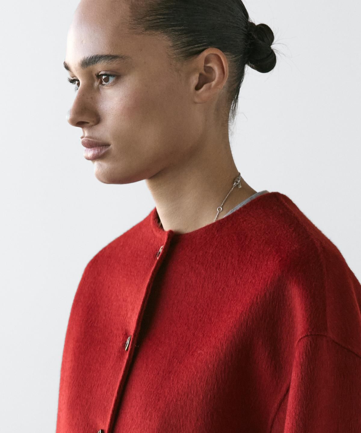 마시모두띠(MASSIMO DUTTI) 심 디테일 울 블렌드 자켓
