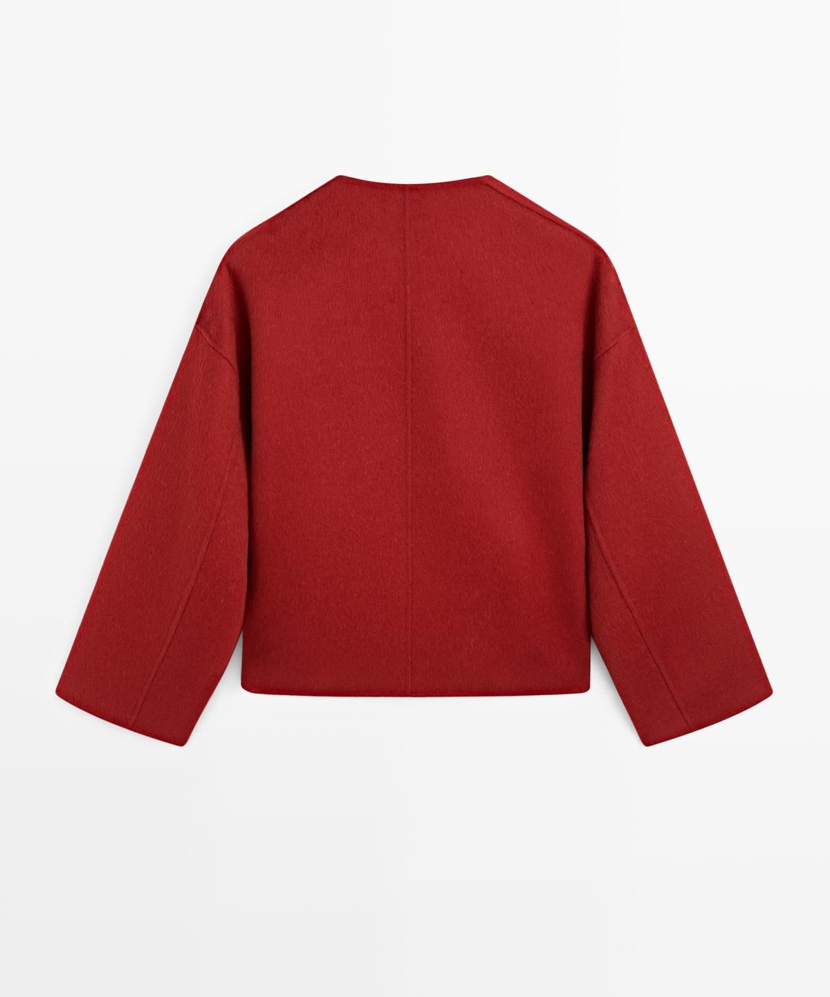 마시모두띠(MASSIMO DUTTI) 심 디테일 울 블렌드 자켓