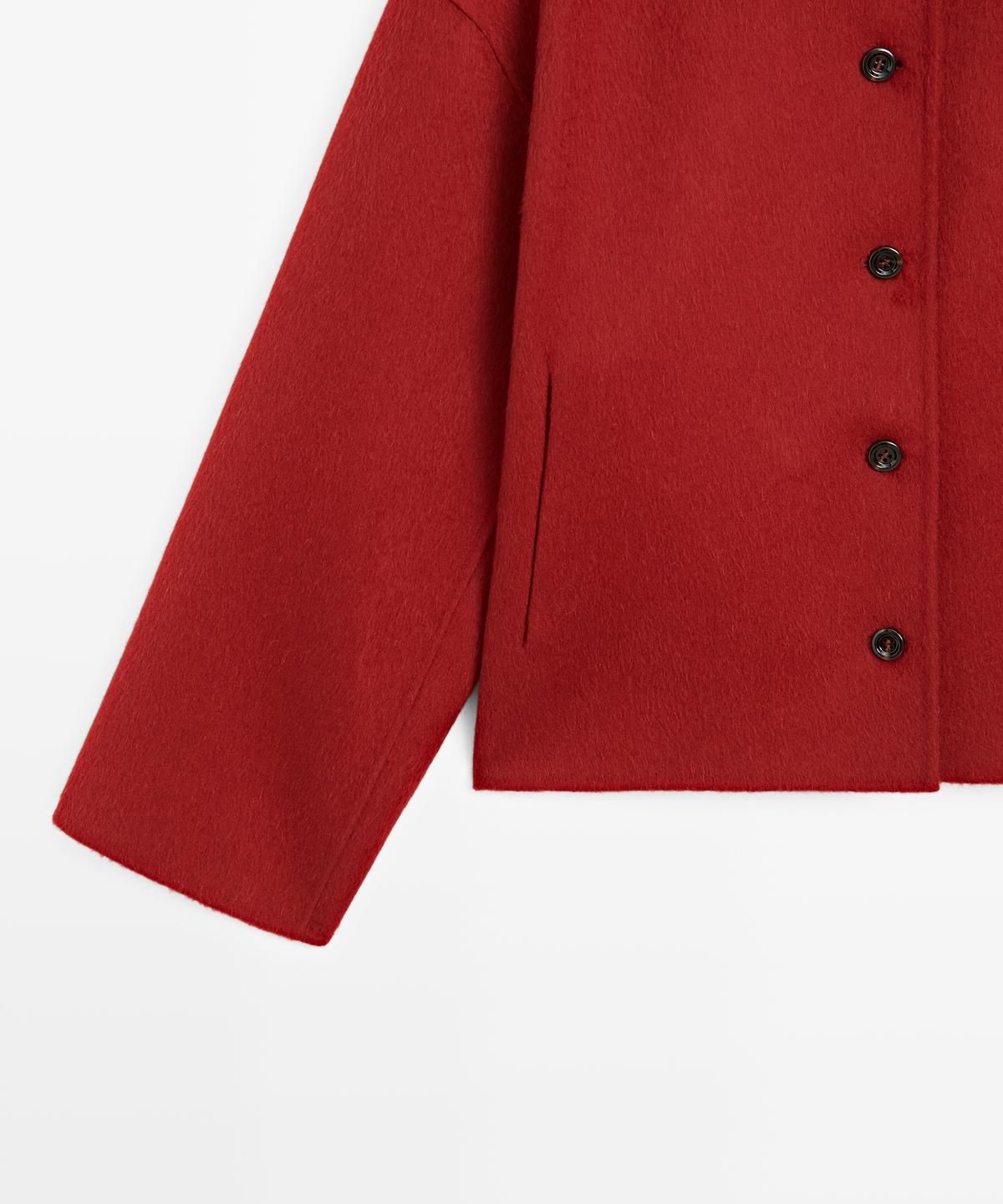 마시모두띠(MASSIMO DUTTI) 심 디테일 울 블렌드 자켓