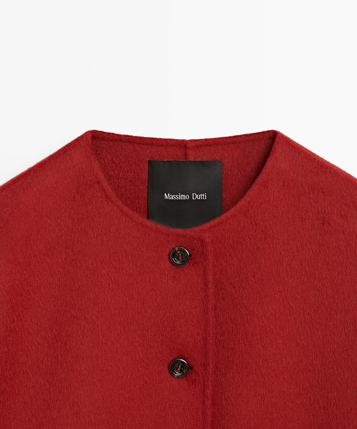마시모두띠(MASSIMO DUTTI) 심 디테일 울 블렌드 자켓